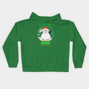 Matching Christmas Family, Grandpa Penguin Kids Hoodie